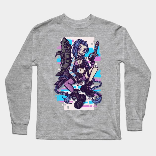 jinx Long Sleeve T-Shirt by Angi.Laguado